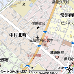 ファミリーマート佐伯中村北店周辺の地図