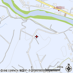 大分県竹田市飛田川周辺の地図
