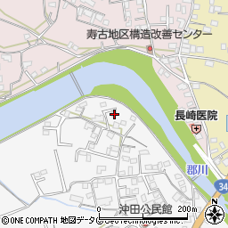 長崎県大村市沖田町500-10周辺の地図