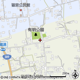 熊本県荒尾市蔵満581周辺の地図