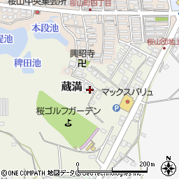 熊本県荒尾市蔵満2093-97周辺の地図