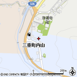 大分県豊後大野市三重町内山115周辺の地図