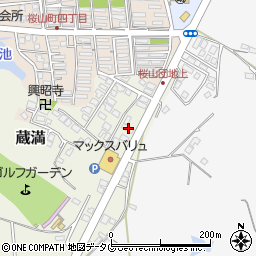 熊本県荒尾市蔵満2093-158周辺の地図