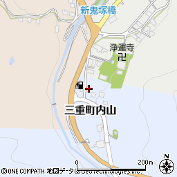 大分県豊後大野市三重町内山109周辺の地図