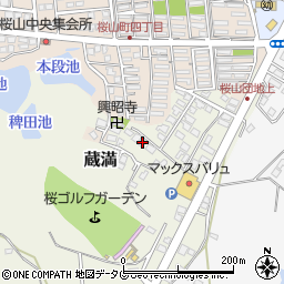 熊本県荒尾市蔵満2093-32周辺の地図