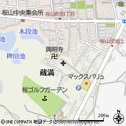 熊本県荒尾市蔵満2093-31周辺の地図
