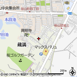熊本県荒尾市蔵満2093-28周辺の地図