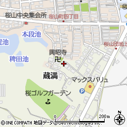 熊本県荒尾市蔵満2093-30周辺の地図