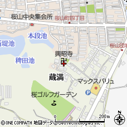 熊本県荒尾市蔵満2093-62周辺の地図