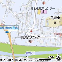 愛媛県南宇和郡愛南町御荘平城1966周辺の地図