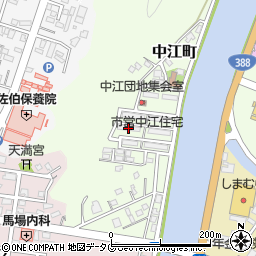 中江市営住宅８７－２Ａ－６周辺の地図