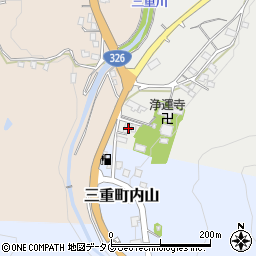 大分県豊後大野市三重町内田10周辺の地図