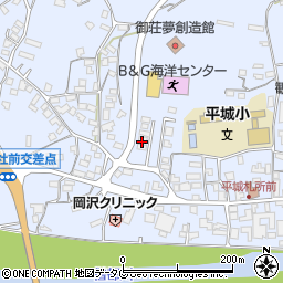 愛媛県南宇和郡愛南町御荘平城1957周辺の地図