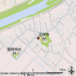 熊本県菊池市下赤星周辺の地図