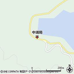 中浦郵便局 ＡＴＭ周辺の地図