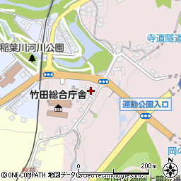 東九州石油株式会社　竹田天神ＳＳ周辺の地図