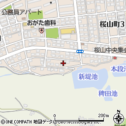 熊本県荒尾市桜山町2丁目4周辺の地図