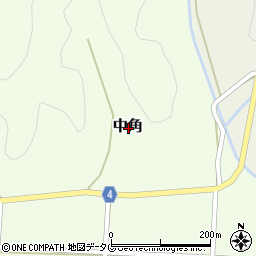 高知県宿毛市中角周辺の地図