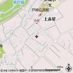 熊本県菊池市上赤星1585周辺の地図