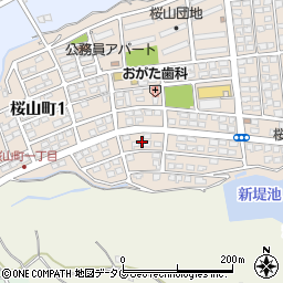 熊本県荒尾市桜山町2丁目6周辺の地図