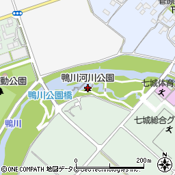 鴨川河川公園周辺の地図