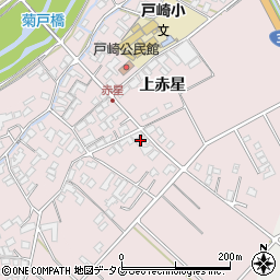 熊本県菊池市上赤星1582周辺の地図