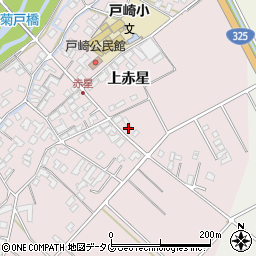 熊本県菊池市上赤星1569-2周辺の地図