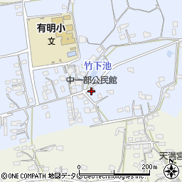 中一部公民館周辺の地図