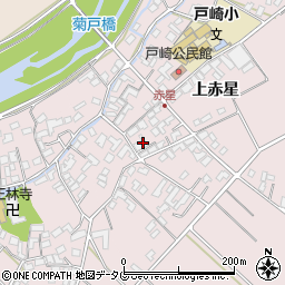 熊本県菊池市上赤星1121-1周辺の地図