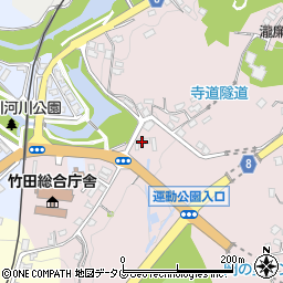 竹田変電所周辺の地図