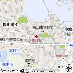 熊本県荒尾市桜山町4丁目11周辺の地図