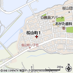 熊本県荒尾市桜山町1丁目周辺の地図