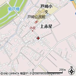 熊本県菊池市上赤星1129-1周辺の地図