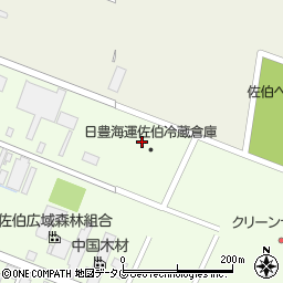 佐伯海産株式会社　西浜冷蔵倉庫周辺の地図