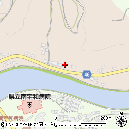 愛媛県南宇和郡愛南町城辺乙1225-2周辺の地図