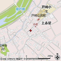 熊本県菊池市上赤星1119-2周辺の地図