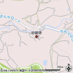 妙巌寺周辺の地図