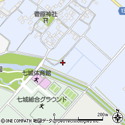 熊本県菊池市七城町甲佐町713周辺の地図