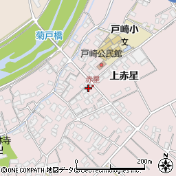 熊本県菊池市上赤星1111周辺の地図