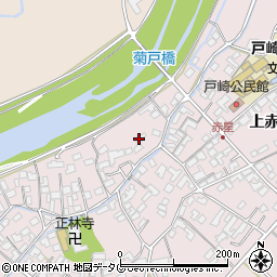 熊本県菊池市上赤星1090-2周辺の地図