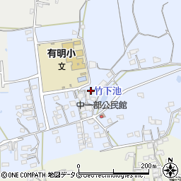 熊本県荒尾市一部593周辺の地図