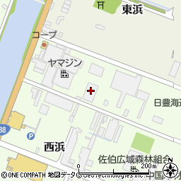 佐川急便株式会社　佐伯営業所周辺の地図