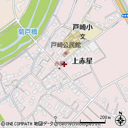熊本県菊池市上赤星周辺の地図