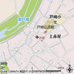 熊本県菊池市上赤星1155周辺の地図