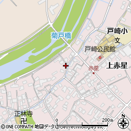 熊本県菊池市上赤星1086-2周辺の地図