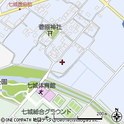 熊本県菊池市七城町甲佐町725周辺の地図