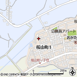 熊本県荒尾市桜山町1丁目14周辺の地図