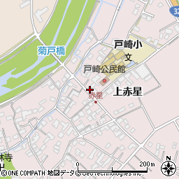 熊本県菊池市上赤星1156-4周辺の地図