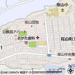 熊本県荒尾市桜山町2丁目13周辺の地図