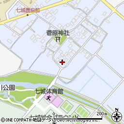 熊本県菊池市七城町甲佐町155周辺の地図